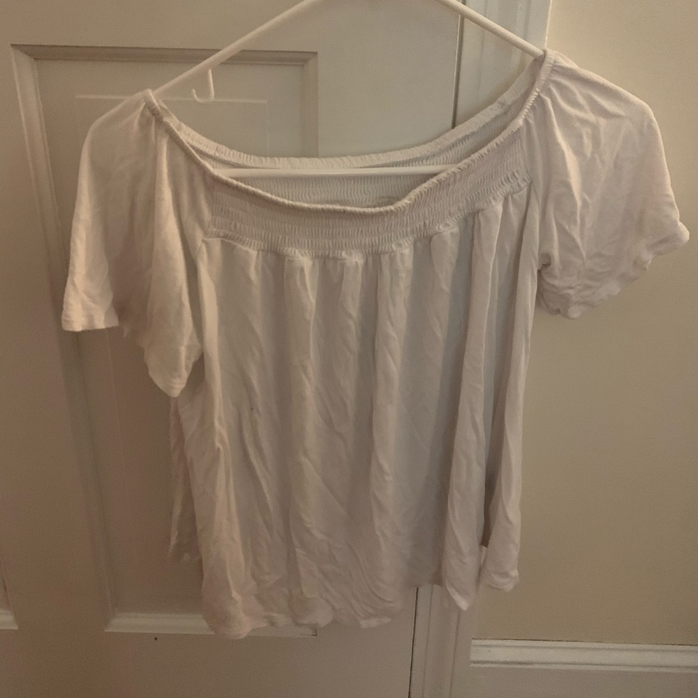White off the shoulder top